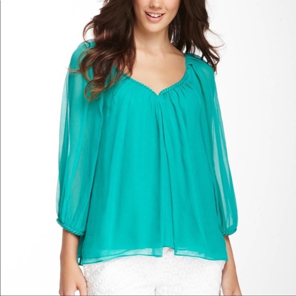 DVF black chiffon silk blouse - Picture 17 of 17